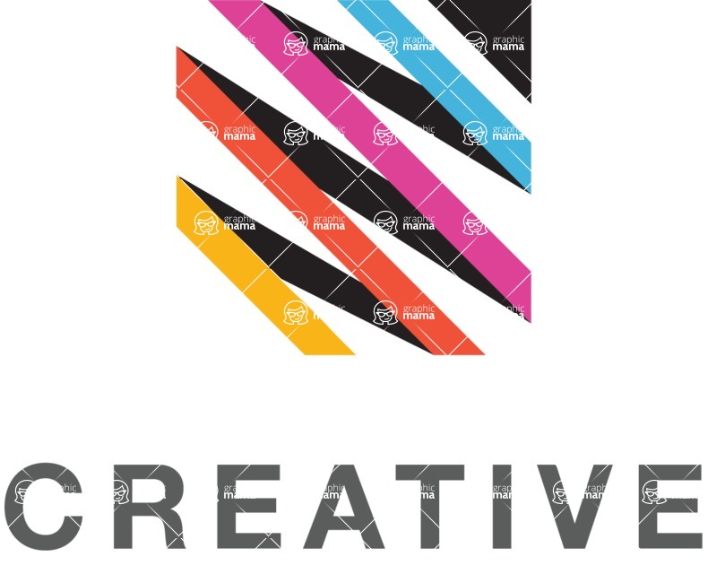 Business Logo Templates - vector graphics in a pack from GraphicMama - Flat Colorful Creative Company Logo Design Template